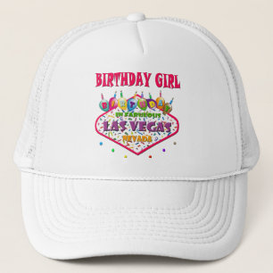 Camionero GORRA de Las Vegas del CHICA del CUMPLEAÑOS