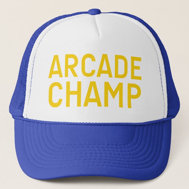 Camionero GORRA de lemas divertidos de ARCADE CHAMP (Anverso)