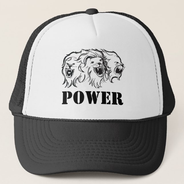 Camionero gorra de leones - poder (Anverso)