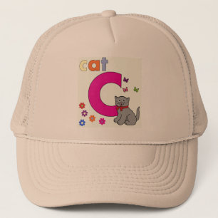 Camionero Gorra de letra de gato C