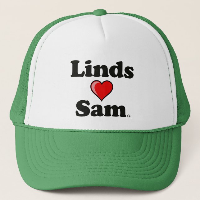 Camionero Gorra de "Linds (corazón) Sam" (Anverso)