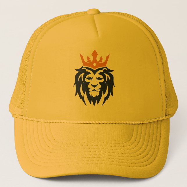 Camionero Gorra de Línea Negra Mínima (Anverso)