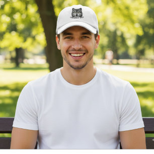 Camionero Gorra de Lobo Peligroso – Gorra con Diseño de Lobo