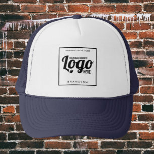 Camionero Gorra de logotipo de Personalizado azul