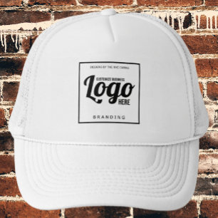 Camionero Gorra de logotipo de Personalizado blanco