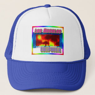 Camionero gorra de "Los Angeles California Sunset Palm Trees