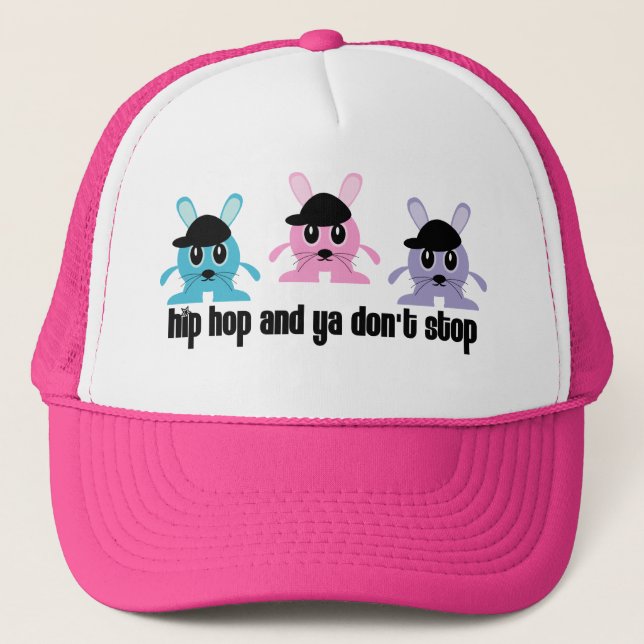 Camionero Gorra de los conejitos de Hip Hop (Anverso)