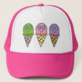 Camionero gorra de los conos de helado