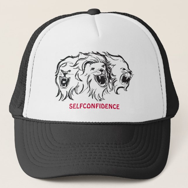 Camionero Gorra de los leones - autoconfianza (Anverso)