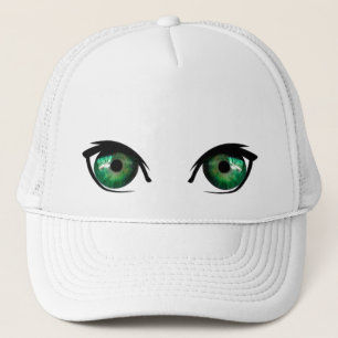 Camionero Gorra de los ojos verdes