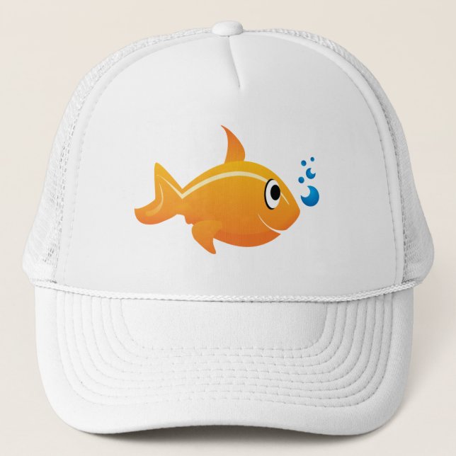 Camionero Gorra de los pescados del oro (Anverso)