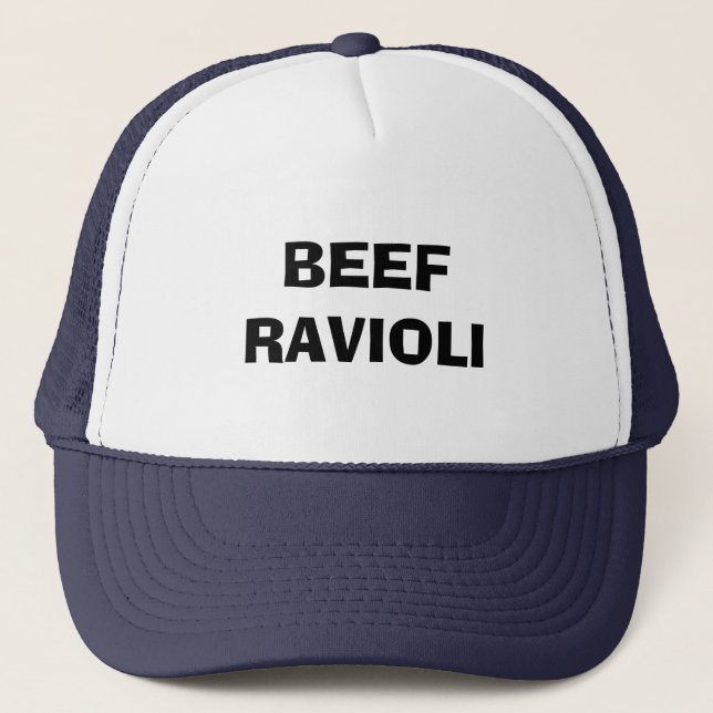 CAMIONERO GORRA DE LOS RAVIOLIS DE LA CARNE DE VACA (Anverso)