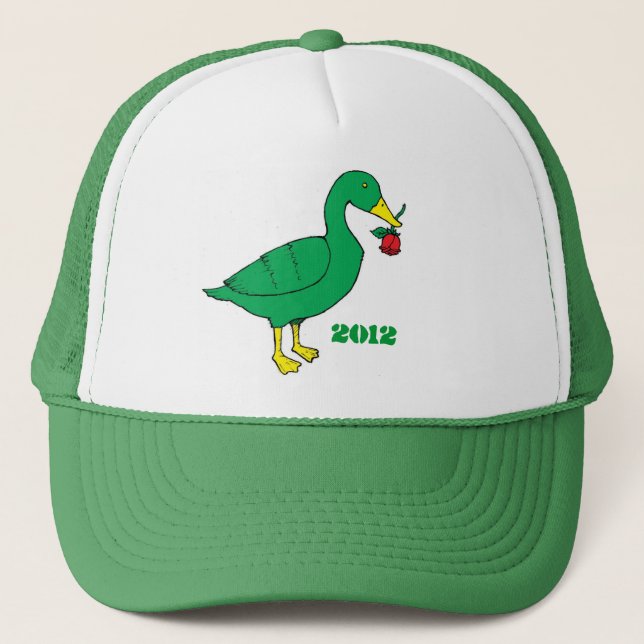 Camionero Gorra de los rosas de N de los patos (Anverso)