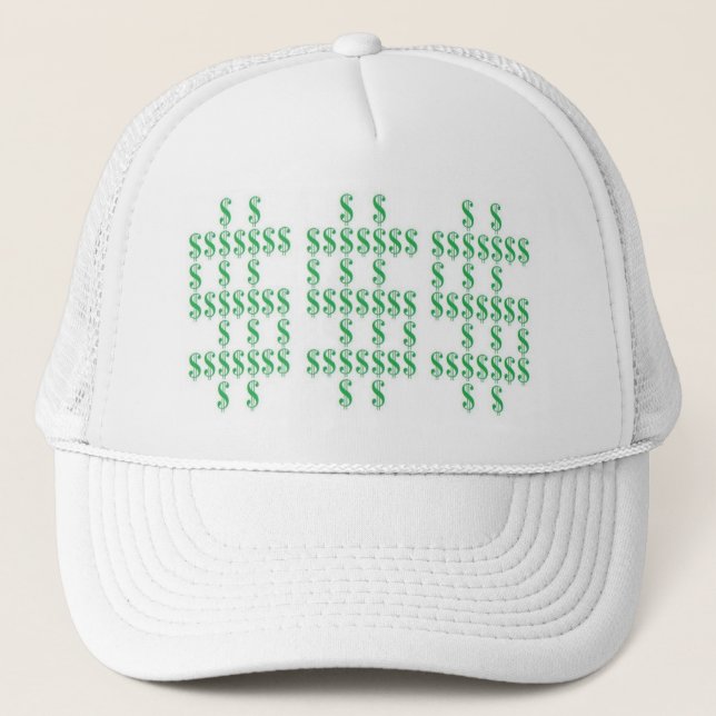 Camionero Gorra de los Rótulos de dólar (Anverso)