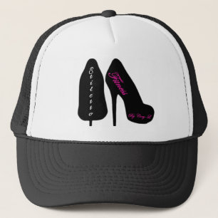 Camionero Gorra de los talones (negro)