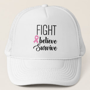Camionero Gorra de lucha y creencia contra el cáncer