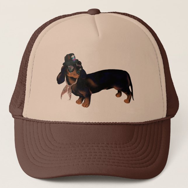 Camionero Gorra de lujo del Dachshund (Anverso)