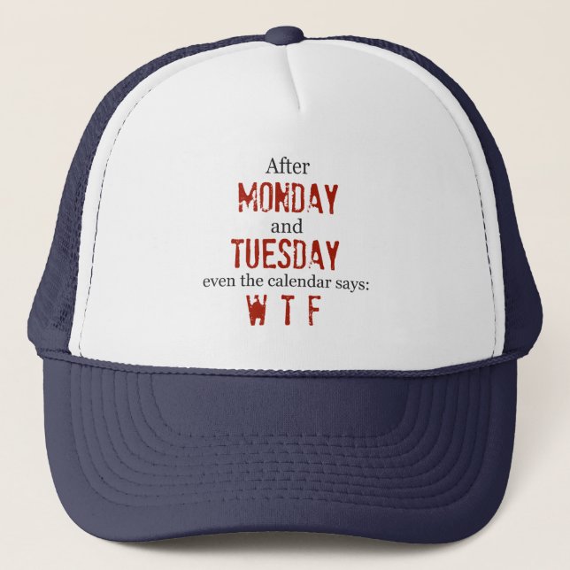 Camionero Gorra de lunes martes (Anverso)