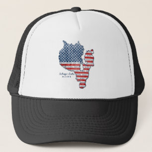 Camionero Gorra de Maine del lago sebago