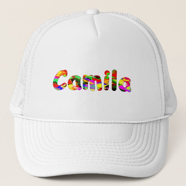 Camionero Gorra de malla blanca para Camila (Anverso)