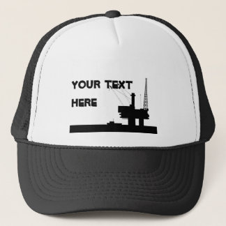 Camionero Gorra de malla de petróleo de alta mar