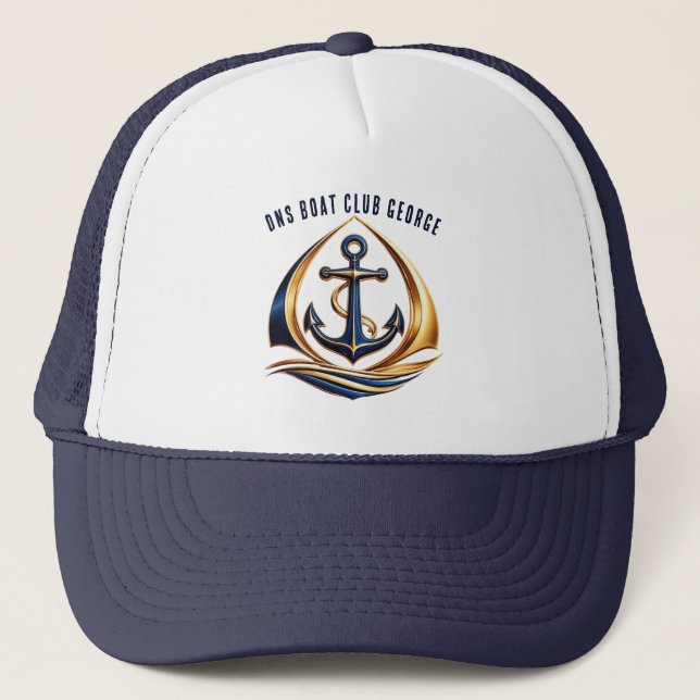 Camionero Gorra de malla náutica para barco (Anverso)