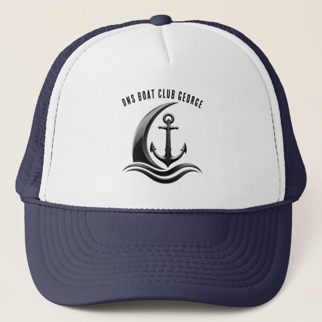 Camionero Gorra de malla náutica para barco (Anverso)
