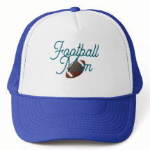 Gorra de Mamá de Fútbol Azul y Blanco