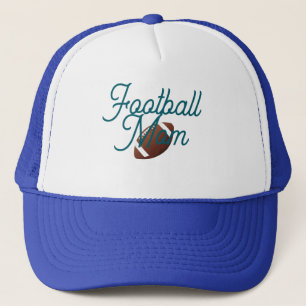 Camionero Gorra de Mamá de Fútbol Azul y Blanco