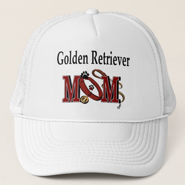 Camionero Gorra de Mamá de Golden Retriever (Anverso)