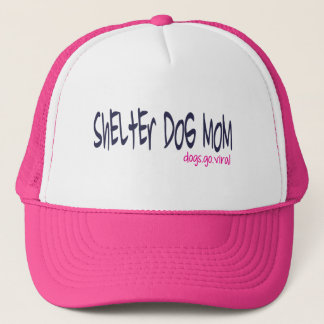 Camionero Gorra de Mamá de Perro de Refugio (rosa)