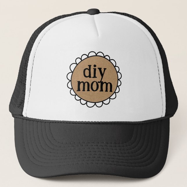 Camionero Gorra de mamá DIY | Gorra de béisbol personalizada (Anverso)