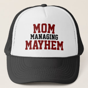 Camionero Gorra de Mamá Manejando el Caos