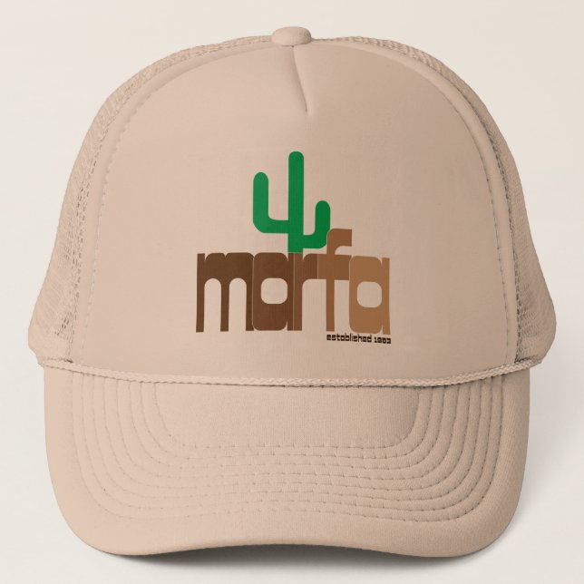 Camionero Gorra de Marfa Tejas (Anverso)