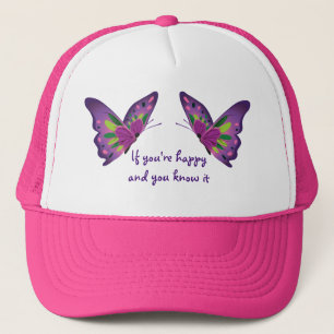 Camionero Gorra de mariposa - Gorra feliz