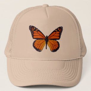 Camionero Gorra de mariposa naranja