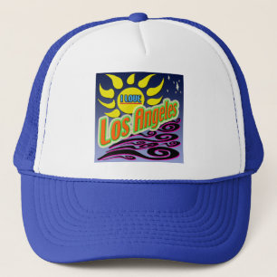 Camionero gorra de "Me encanta Los Ángeles: luz del sol noct
