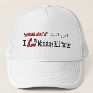 Camionero Gorra de Miniatura de Terrier Bull (I Love)