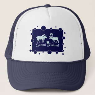 Camionero Gorra de Moose y Reindeo de Finlandia