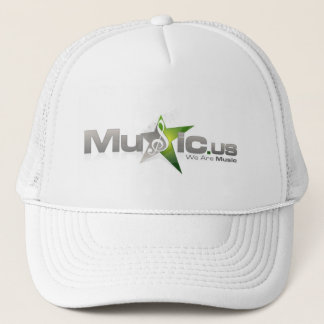 Camionero Gorra de Music.us - blanco