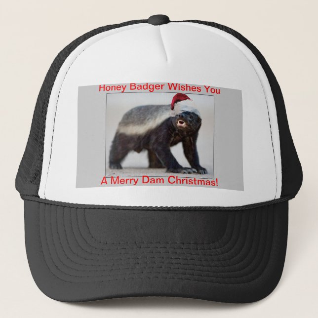 Camionero Gorra de Navidades de Honey Badger (Anverso)