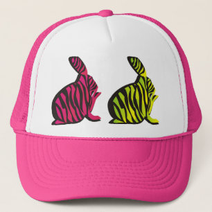 Camionero Gorra de neón salvaje de los conejitos