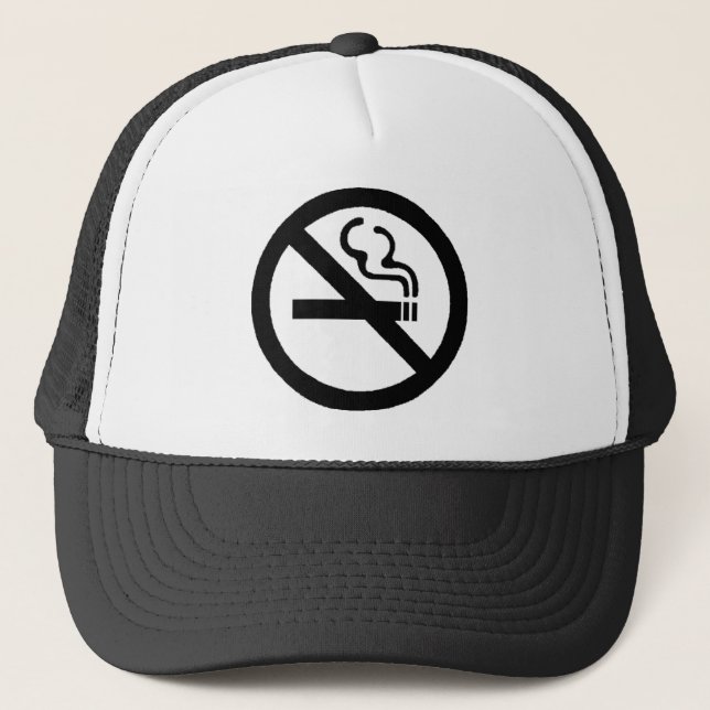 Camionero Gorra de no fumadores del Rótulo (Anverso)