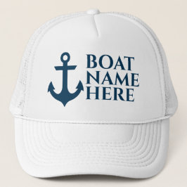 Camionero Gorra de nombre de barco personalizado para propie