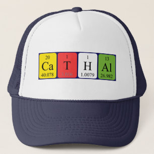 Camionero Gorra de nombre de tabla periódica católica