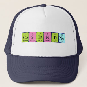 Camionero Gorra de nombre de tabla periódica Costantino