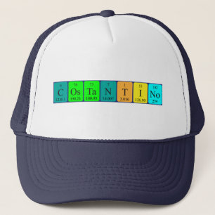 Camionero Gorra de nombre de tabla periódica Costantino