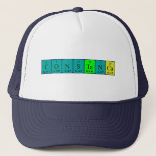 Camionero Gorra de nombre de tabla periódica de Constança