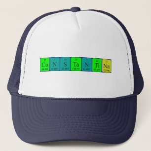 Camionero Gorra de nombre de tabla periódica de Constantina
