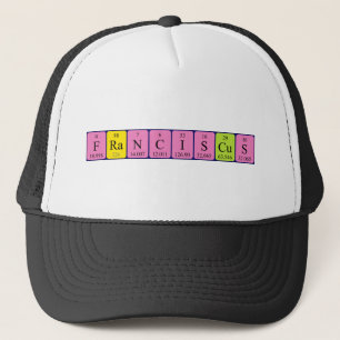Camionero Gorra de nombre de tabla periódica de Franciscus
